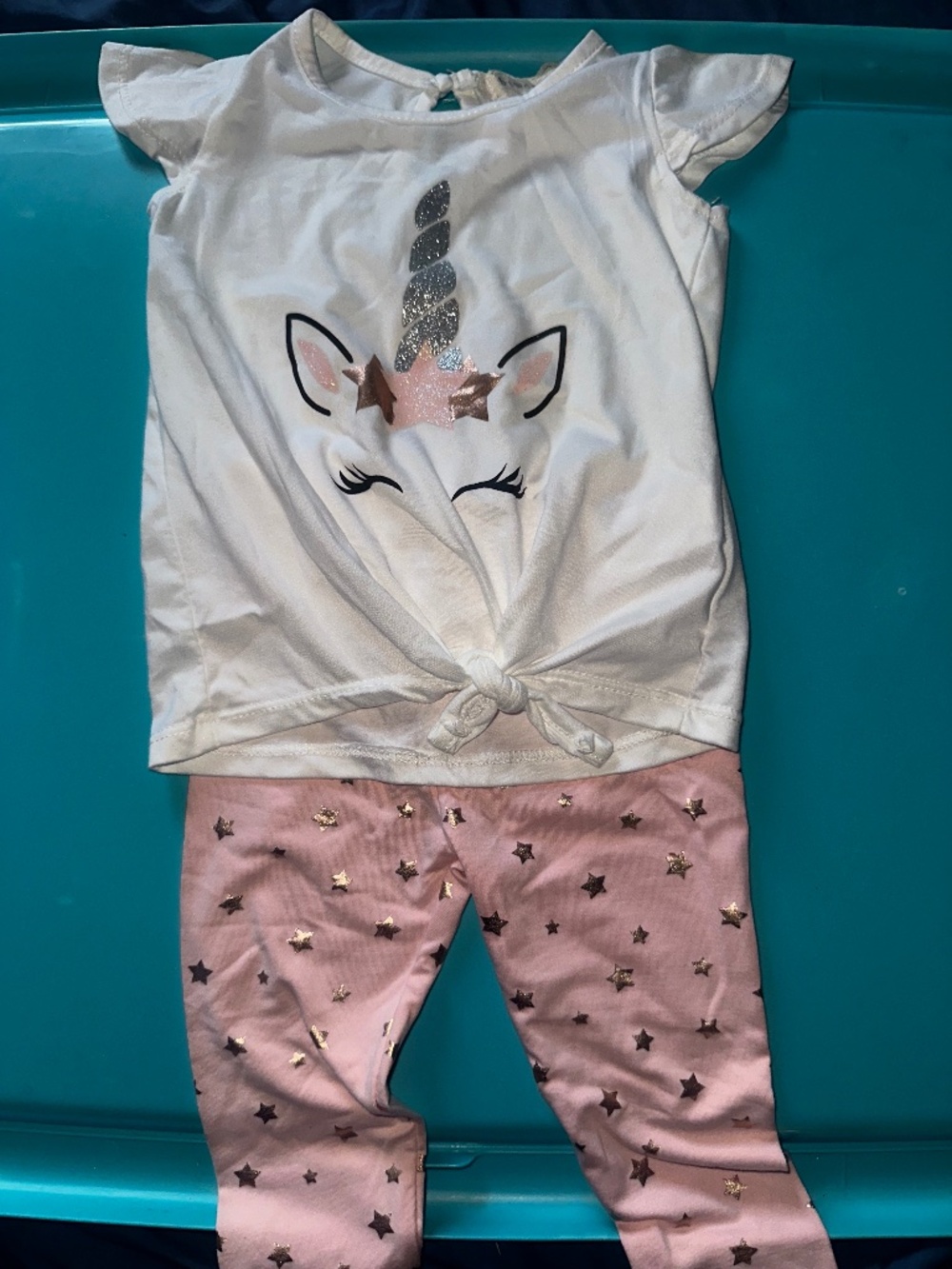 2 piece unicorn baby set